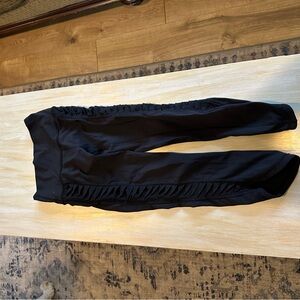 Lululemon Athletica Black Ruched Leggings